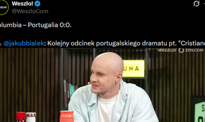 Tak Jakub Białek NAZWAŁ Cristiano Ronaldo po meczu z Kolumbią O.o